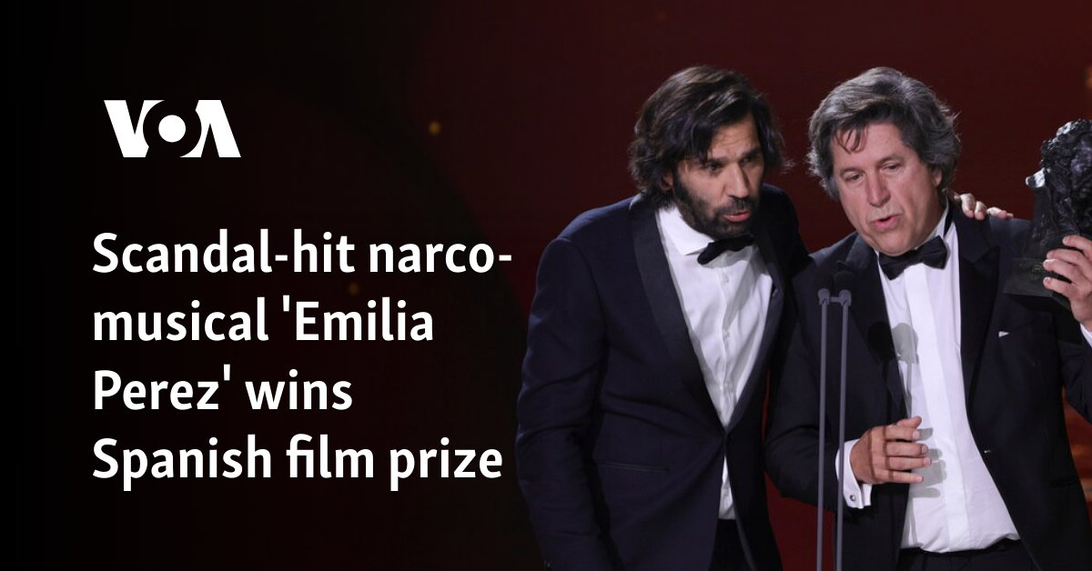 Scandal-hit narco-musical 'Emilia Perez' wins Spanish film prize