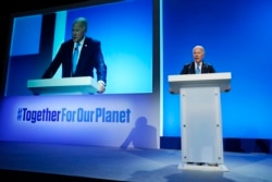 FILE - U.S. President Joe Biden speaks during an event about the "Global Methane Pledge" at the COP26 U.N. Climate Summit, Nov. 2, 2021, in Glasgow, Scotland.