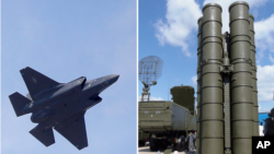 AQShning F-35 samolyoti va Rossiyaning S-400 mudofaa tizimi bir suratda