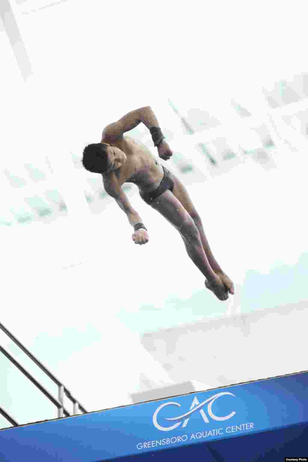 Jordan Pisey Windle, a Cambodian-born American, is a member of the United States National Team and is ranked in the top 5 divers in the United States. He has won numerous national championship titles, including the 10-meter platform, Olympic silver medal for a synchronized diving partner. 
