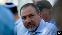 Menteri Pertahanan Israel, Avigdor Lieberman di Mitzpe Gadot, kawasan utara Israel, 11 November 2010. (Foto: dok).