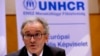 FILE - Vincent Cochetel, Director of the Bureau for Europe at the United Nations High Commissioner for Refugees, is seen at a press conference in Budapest, Hungary, Sept. 8, 2015.