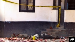 Un des corps d'une des trois femmes qui a été tuée par la police à Mombasa, Kenya le 11 septembre 2016.