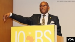 Robert Sichinga, Zambia's Minister of Commerce, Trade and Industry at the Africa Business Investment Forum in New York.
