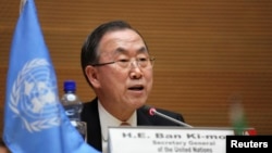 Tổng Thư Ký Liên Hiệp Quốc Ban Ki-moon. REUTERS/Tiksa Negeri