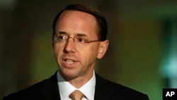 FILE - U.S. Attorney Rod Rosenstein, pictured in Greenbelt, Maryland, in November 2010, says the Mohamad Elshinawy case "demonstrates how terrorists exploit modern technology to inculcate sympathizers and build hidden networks."