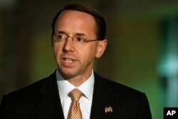 FILE - Assistant Attorney General Rod Rosenstein, pictured in Greenbelt, Md., in November 2010,