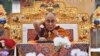 达赖喇嘛在印度菩提迦耶举行的时轮金刚灌顶法会的第一天对信众讲话。（2017年1月2日）