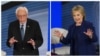 Clinton y Sanders se enfrentan por los valores progresistas