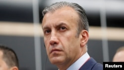 Tareck El Aissami, asiste a una sesión del Foro Económico Internacional de San Petersburgo (SPIEF), Rusia, el 6 de junio de 2019.