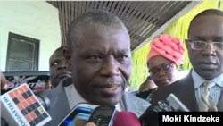 Cameroon Agriculture minister Gabriel Mbairobe, Buea, Cameroon, July 18, 2019. ( M. Kindzeka, VOA) 