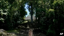 Vista del sitio arqueológico maya de Yaxchilán en el estado de Chiapas, México, 9 de julio de 2022.