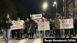 Podrška studenata Crne Gore studentima Srbije, Podgorica (Foto: VOA/Sanja Novaković)