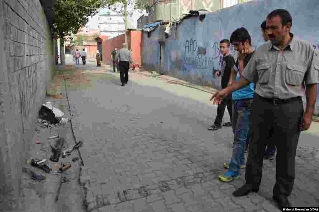 The town of Cizre in southteastern Turkey after weeklong curfew lifted