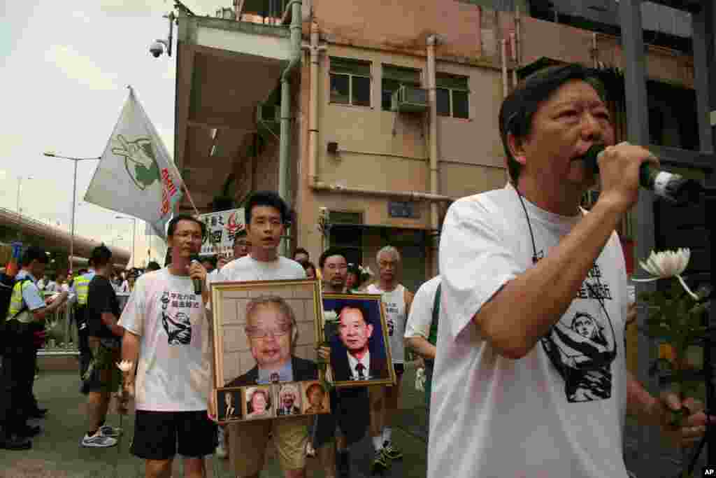 港人悼念胡耀邦与方励之 决心平反六四