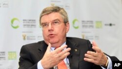 International Olympic Committee (IOC) President Thomas Bach during an interview in Johannesburg, South Africa, Nov. 13, 2013.