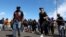 Striking workers at South Africa's state-owned Transnet protested in Cape Town, South Africa, October 14, 2022
