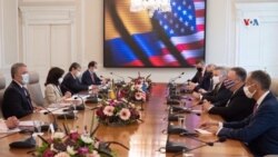 El encuentro del presidente colombiano y el jefe de la diplomacia estadounidense se realiza en la Casa de Nariño, en Bogotá. [Foto: Presidencia Colombia]