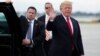 U.S. President Donald Trump arrives to board Air Force One to return to Washington at the conclusion on their holiday vacation, from Palm Beach International Airport in West Palm Beach, Florida, Jan. 1, 2018.