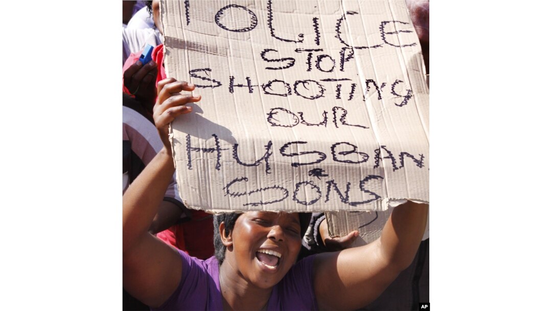 South African Police Kill 34 Striking Miners