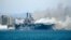 Пожар на борту корабля ВМС США USS Bonhomme Richard на военно-морской базе Сан-Диего, Калифорния, США 12 июля 2020 