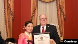 Maryland governor Larry Hogan and first lady Yumi Hogan are seen on Lunar New Year's day. (Courtesy - Executive Office of the Governor)