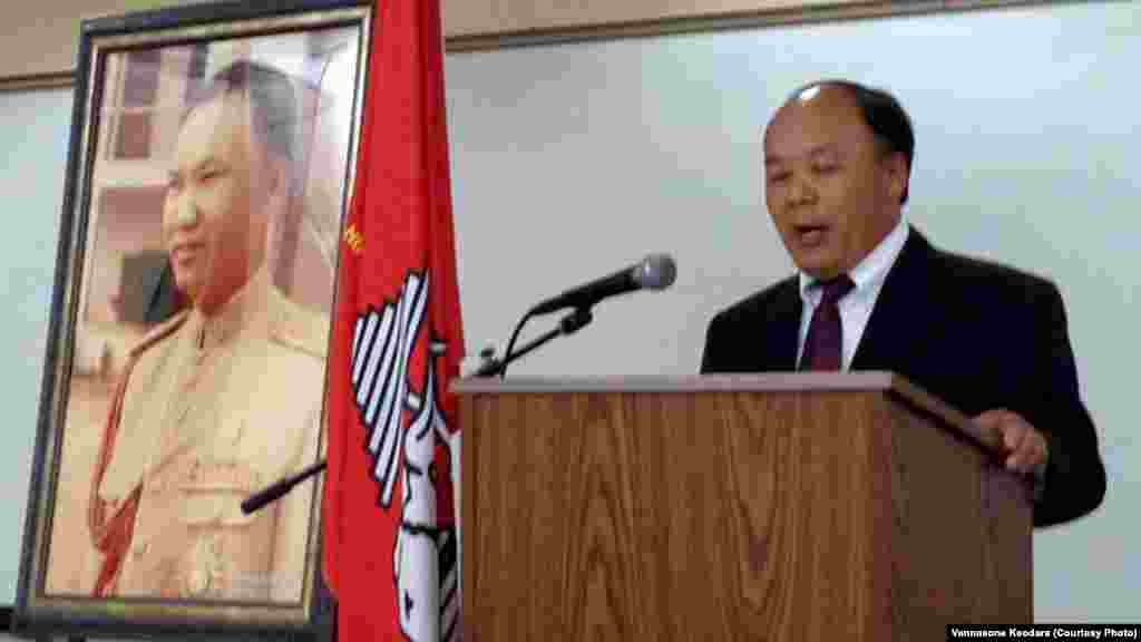 ທ່ານ Kou Vang ປະທານຈັດງານແຂ່ງຂັນກ໊ອຟ ຂອງສະມາຄົມກ໊ອຟມົ້ງແຫ່ງຊາດ