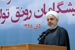 Presiden Iran Hassan Rouhani di Teheran, Iran, 14 Januari 2020.