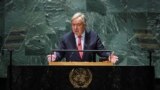 António Guterres, secretário-geral da ONU, na abertura da 78ª sessão da Assembleia Geral da ONU, Nova Iorque, 19 setembro 2023