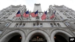 FILE - The Trump International Hotel at 1100 Pennsylvania Ave. NW, in Washington, Dec. 21, 2016.