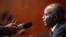 FILE - Burundi's second vice-president, Gervais Rufyikiri, is seen taking a question during a press conference.