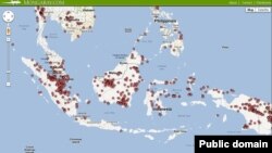 Mongabay.com map using new satellite technology 