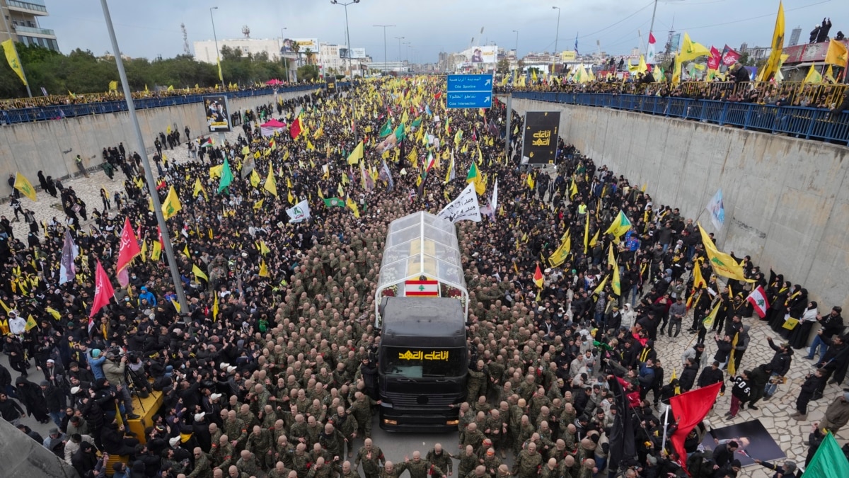 Hundreds of thousands attend funeral of Hezbollah leader Nasrallah 5 months after his killing  