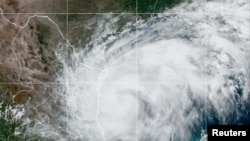 Satellite image shows Tropical Storm Francine churning through the Gulf of Mexico Sept. 9, 2024. (CIRA/NOAA/Handout via REUTERS) 