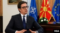 Predsednik Severne Makedonije Stevo Pendarovski, Foto: VOA