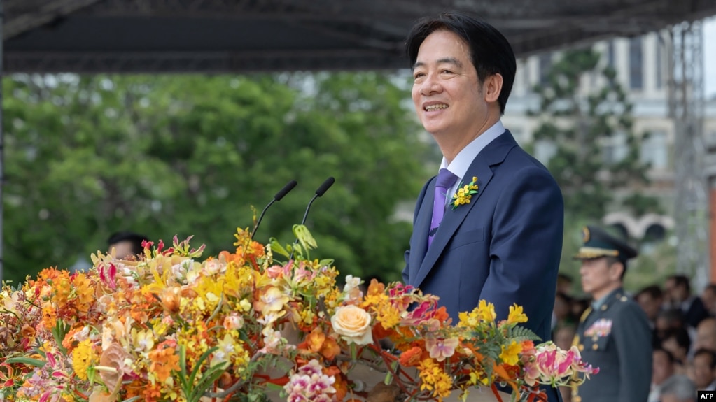 台湾新总统赖清德2024年5月20日在就职典礼上发表讲话