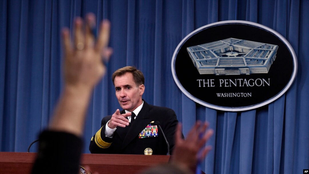 Juru bicara Pentagon, John Kirby, mengadakan jumpa pers mengenai serangan militer AS atas pimpinan kelompok ektrimis Somalia al-Shabab, namun ia belum bisa mengukuhkan jika pimpinan al-Shabab, Ahmed Abdi Godane, tewas dalam serangan itu (2/9/2014).