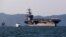 资料照片:2018“卡尔文森号”（USS Carl Vinson）首开先例停靠越南岘港.