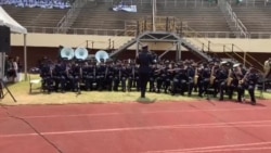 Zimbabwe Police Band Performs At State Funeral for Former President