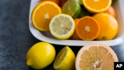 FILE - Citrus fruits in Concord, New Hampshire, pictures on October 11, 2011.