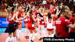 Odbojkašice Srbije slave pobedu nad selekcijom Italije i plasman u polufinale Svetskog prvenstva u Japanu (Foto: FIVB.com)