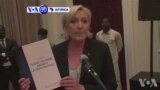 VOA60 AFIRKA: ‘Yar takarar Neman Shugabancin Faransa Le Pen Ta Ziyarci Chadi