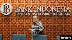 FILE: Gubernur Bank Sentral Indonesia Perry Warjiyo di Kantor Pusat Bank Indonesia di Jakarta, 19 Januari 2023. (Ajeng Dinar Ulfiana/REUTERS)