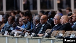 President of Azerbaijan Ilham Aliyev attends the Leaders' Summit of The Small Island Developing States on Climate Change at the United Nations climate change conference COP29, in Baku, Azerbaijan November 13, 2024. 