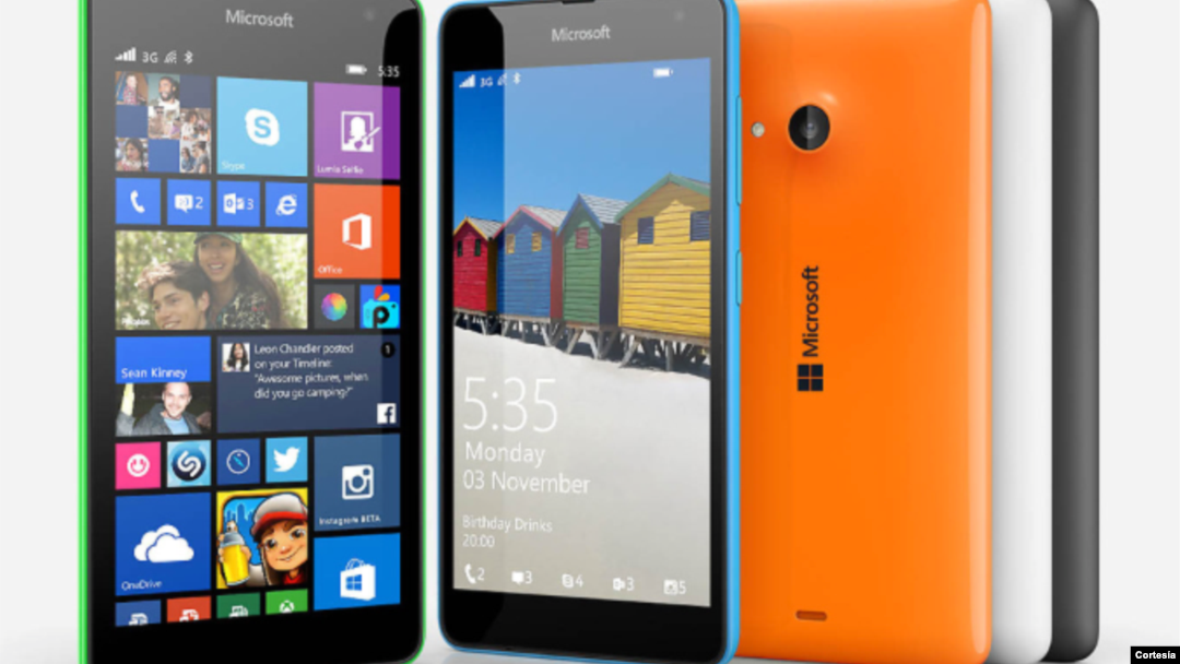 El nuevo Lumia 535 posee una pantalla de 5 pulgadas, y una cámara de 5 megapíxeles.