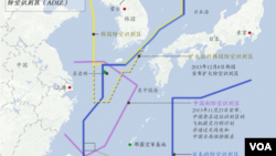 资料照：东中国海地区防空识别区： 韩国扩大后的防空识别区