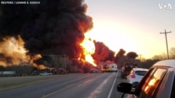 Truck Crashes Into Train in Texas