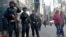 Officers from the New York Police Department's anti-terror unit patrol Times Square, Nov. 4, 2016. Police and the FBI are assessing information they received of a possible al-Qaida terror attack against the U.S. on the eve of Election Day.