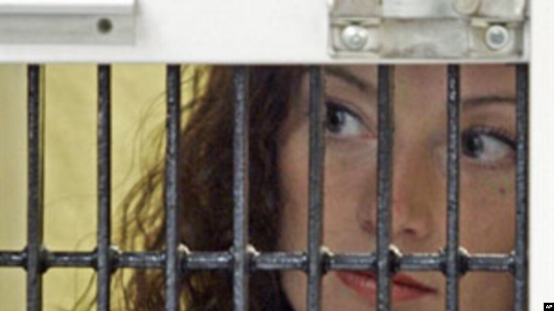 Picture taken on January 22, 2008 of French national Florence Cassez listening to her lawyer (not in frame) in prison in Mexico City