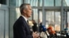 NATO Secretary-General Jens Stoltenberg gives a statement ahead of a Nato Foreign ministers meeting at the organization's headquarters in Brussels, on Nov. 28, 2023.